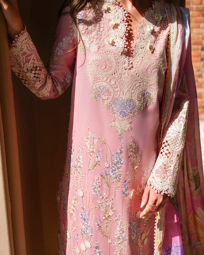 Mushq | Amoi Luxury Lawn | Silent Vows - Luxury Dress - available at Maria Faisal in UK and USA.