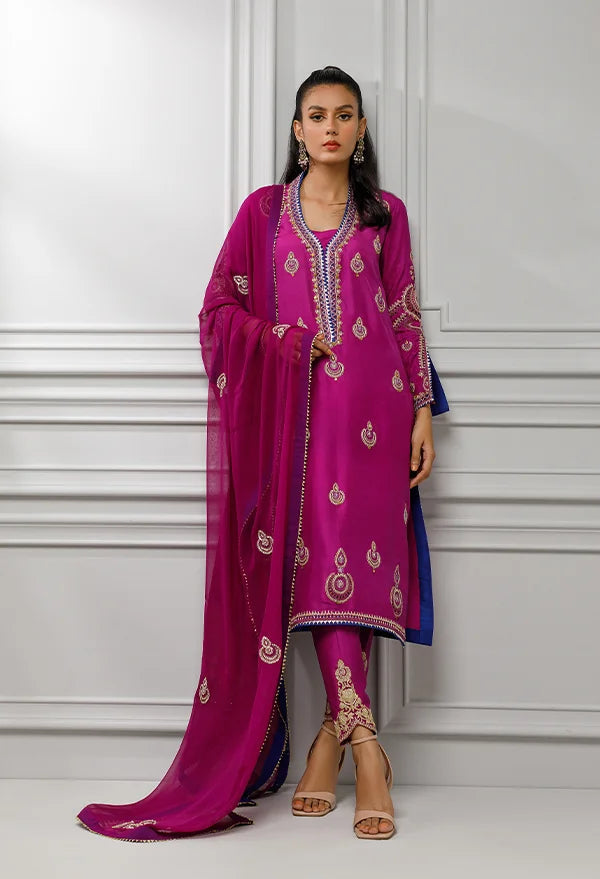 Layla Chatoor | Luxury Pret | Sirha - Luxury Dress - available at Maria Faisal in UK and USA.