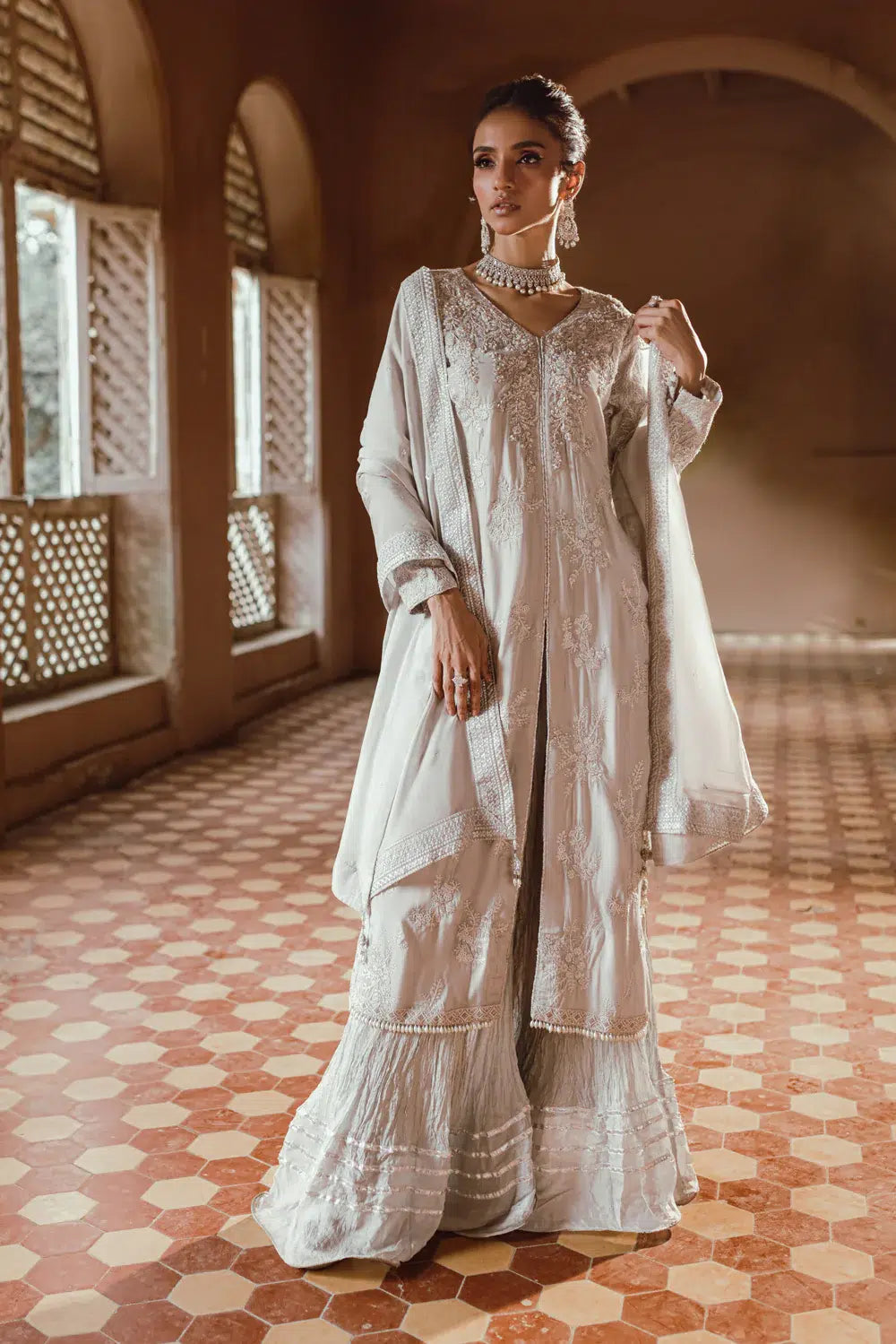 Azure | Embroidered Formals | Snowfall - Formal 