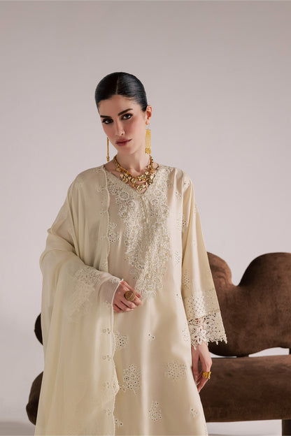 Batik | Festive Eid 26 | Soft Pearl - Luxury Dress - available at Maria Faisal in UK and USA.
