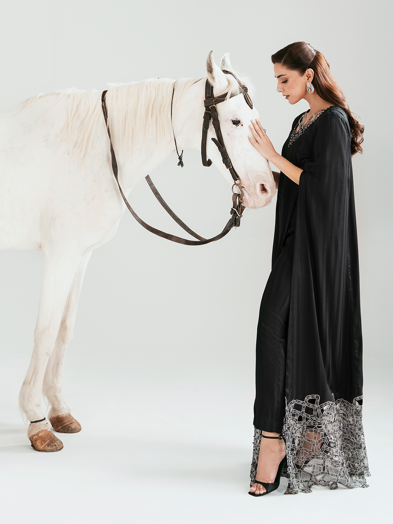 Ain | Luxe Edit | Soleil - Luxury Dress - available at Maria Faisal in UK and USA.