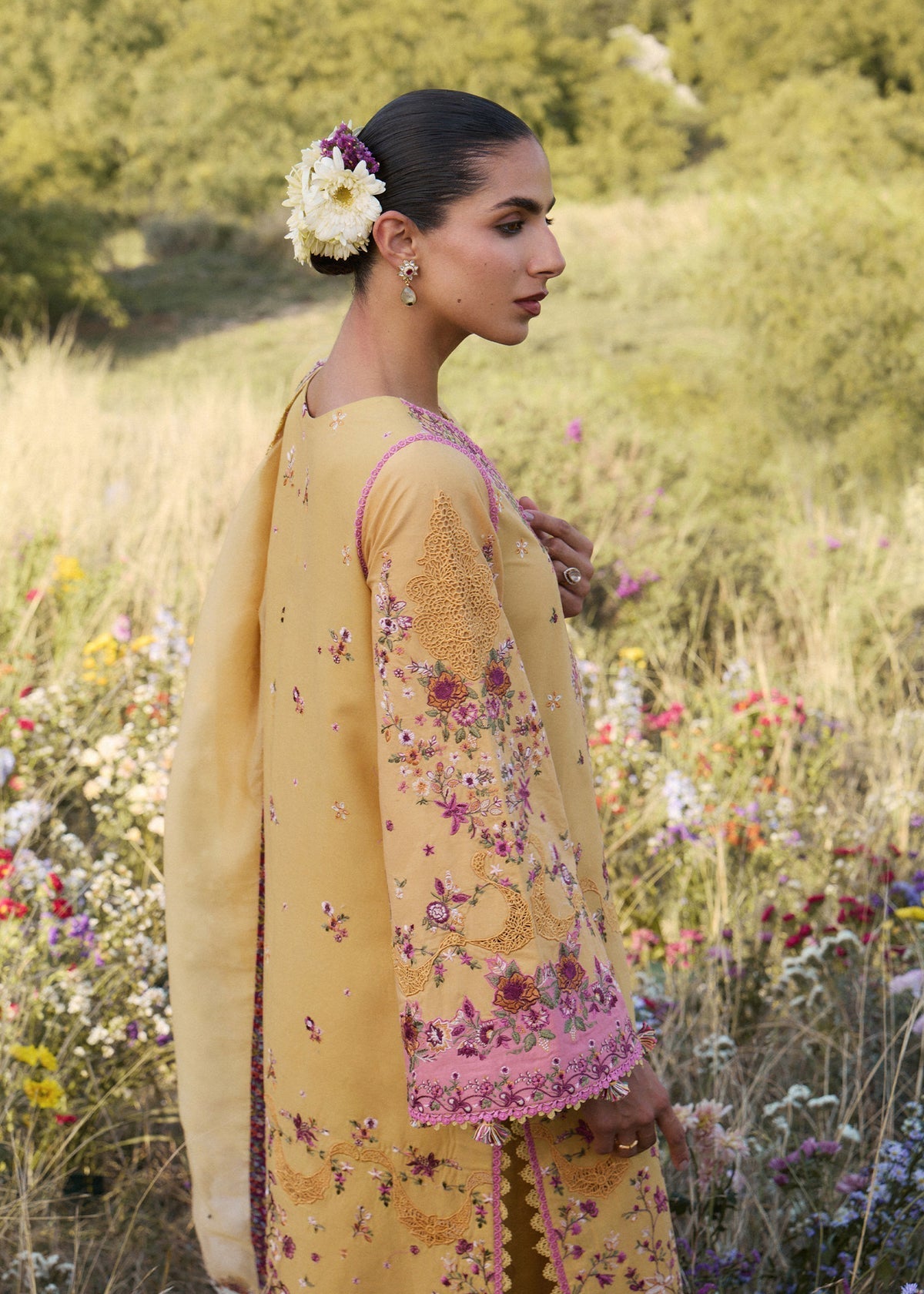 Hussain Rehar | Jinan 26 | Sonal - Luxury Dress - available at Maria Faisal in UK and USA.