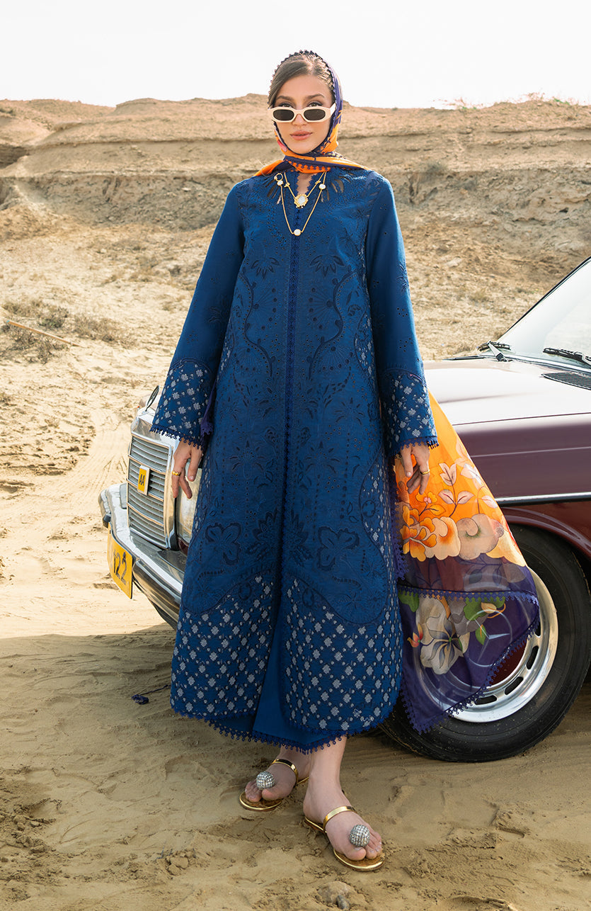 Soraya | Noa Summer Pret'25 | Azul - Ladies Clothes - Maria Faisal