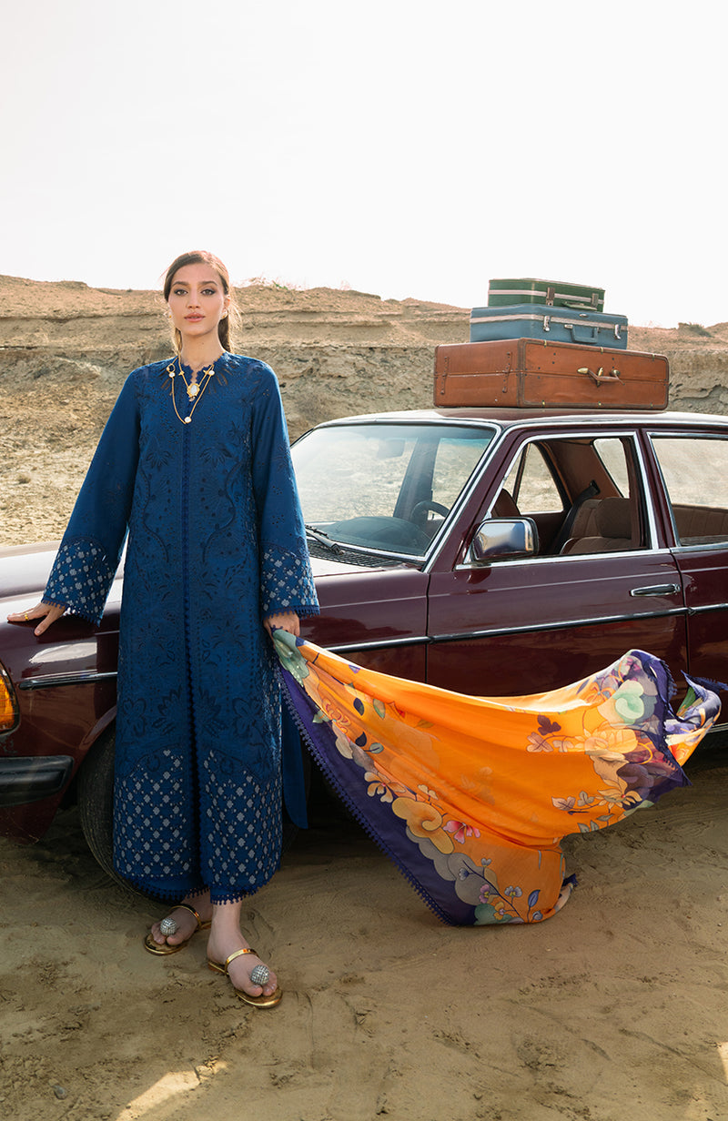 Soraya | Noa Summer Pret'25 | Azul - Ladies Clothes - Maria Faisal
