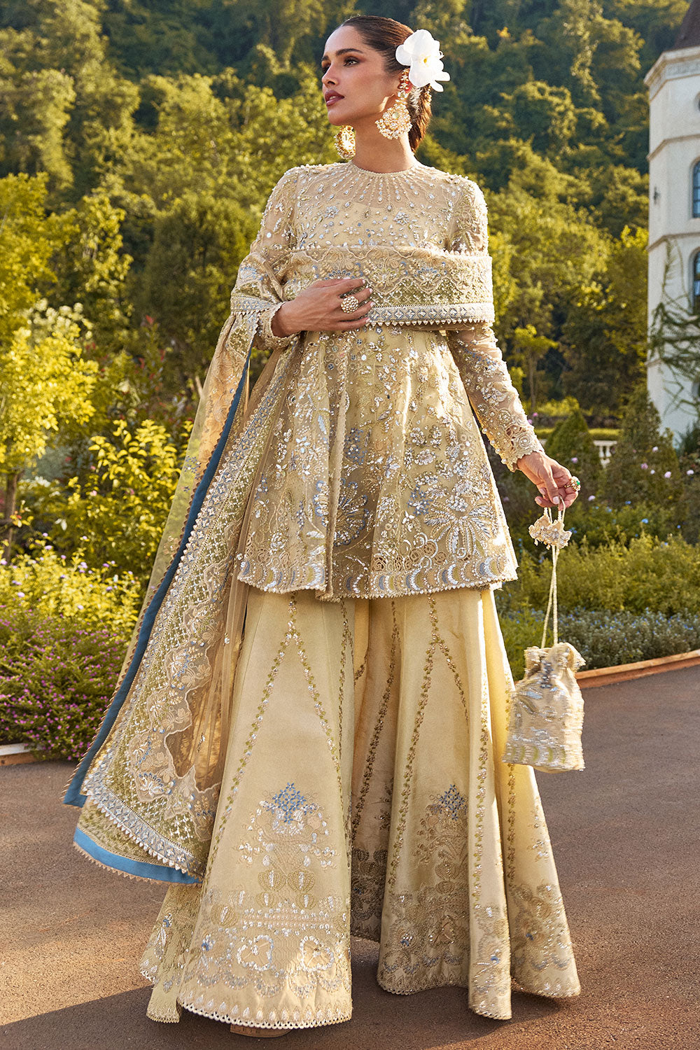 Soraya | Lumene Festive Edit 25 | Ornella - Wedding Dress - available at Maria Faisal in UK and USA.