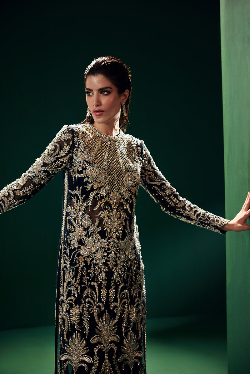 Soraya | Oriana Luxury Formals | Eclat - Formal Wear - available at  Maria Faisal in UK and USA.