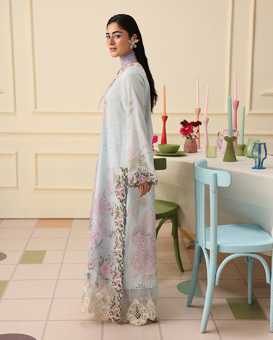 Mushq | Soleil Prints | SUGAR BLOOM - Luxury Dress - available at Maria Faisal in UK and USA.