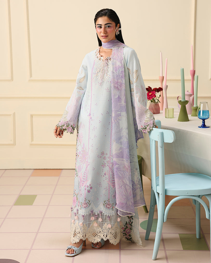 Mushq | Soleil Prints | SUGAR BLOOM - Luxury Dress - available at Maria Faisal in UK and USA.