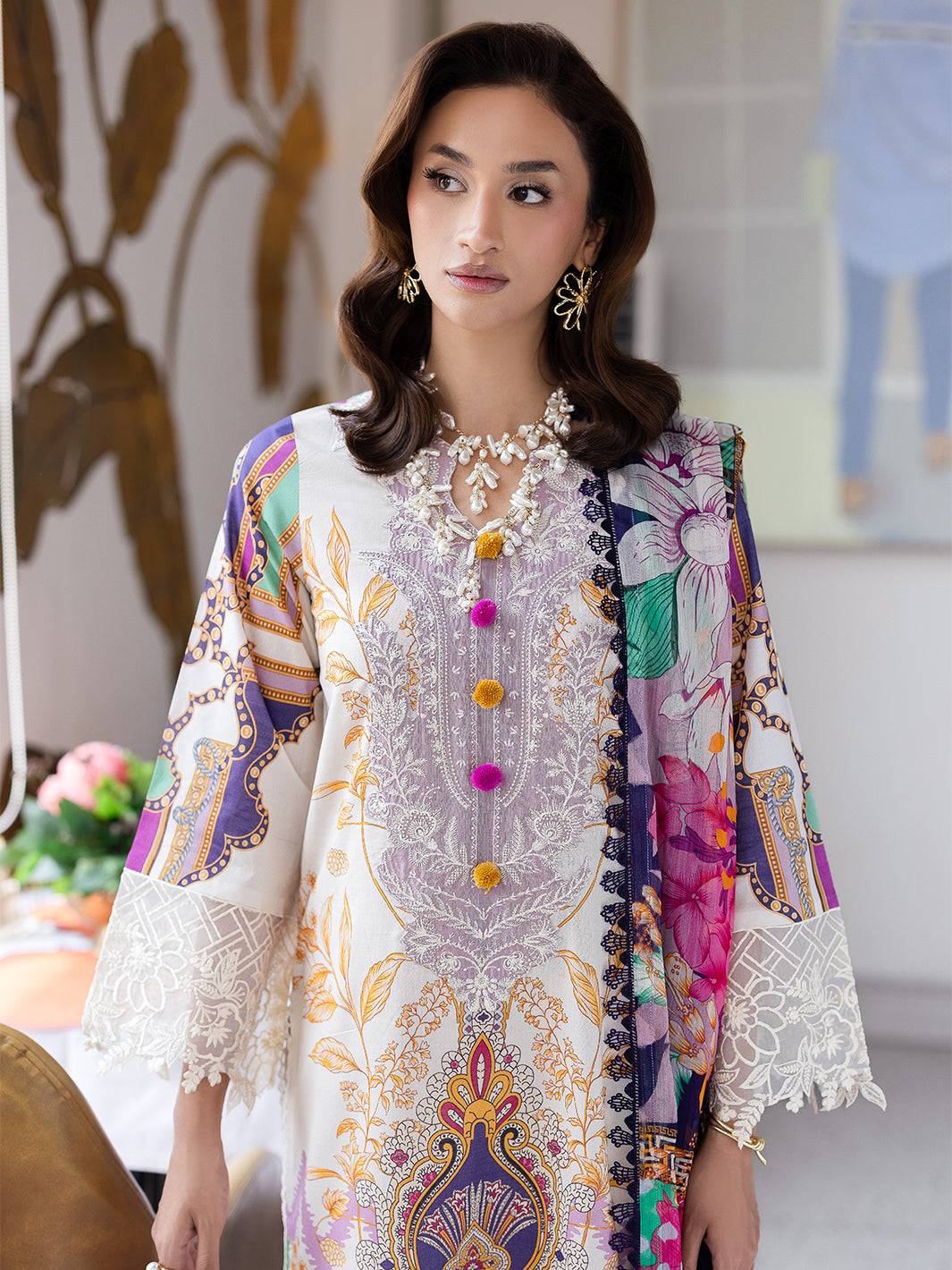 Mahnur | After Hours Luxury Lawn 25 | Sugar Rush by Maria Faisal - Registered Vendor of : Mahnur - type : Ladies Clothes - 100% original wedding dresses