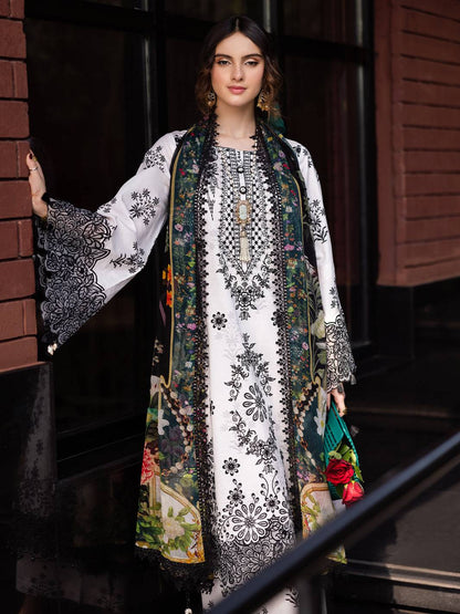 Mahnur | After Hours Luxury Lawn 25 | Sundaze Soiree by Maria Faisal - Registered Vendor of : Mahnur - type : Ladies Clothes - 100% original wedding dresses