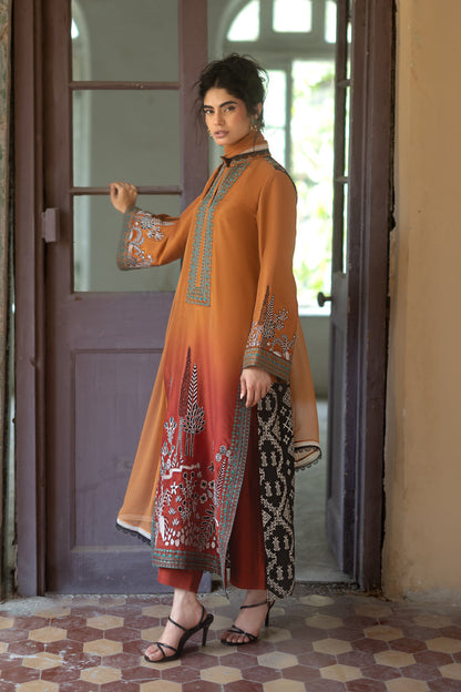 Zainab Chottani | Summer Edition 26 | Sunset Serenade - Formal Dress - available at Maria Faisal in UK and USA.
