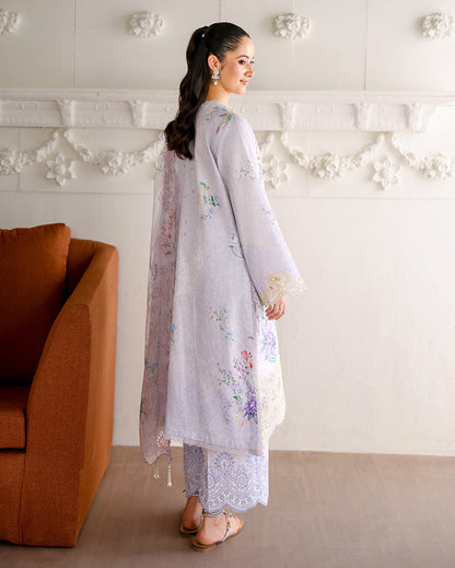 Roheenaz | Sunlit Tales Printed Embroidered Edit | Sunveil - Luxury Dress - available at Maria Faisal in UK and USA.