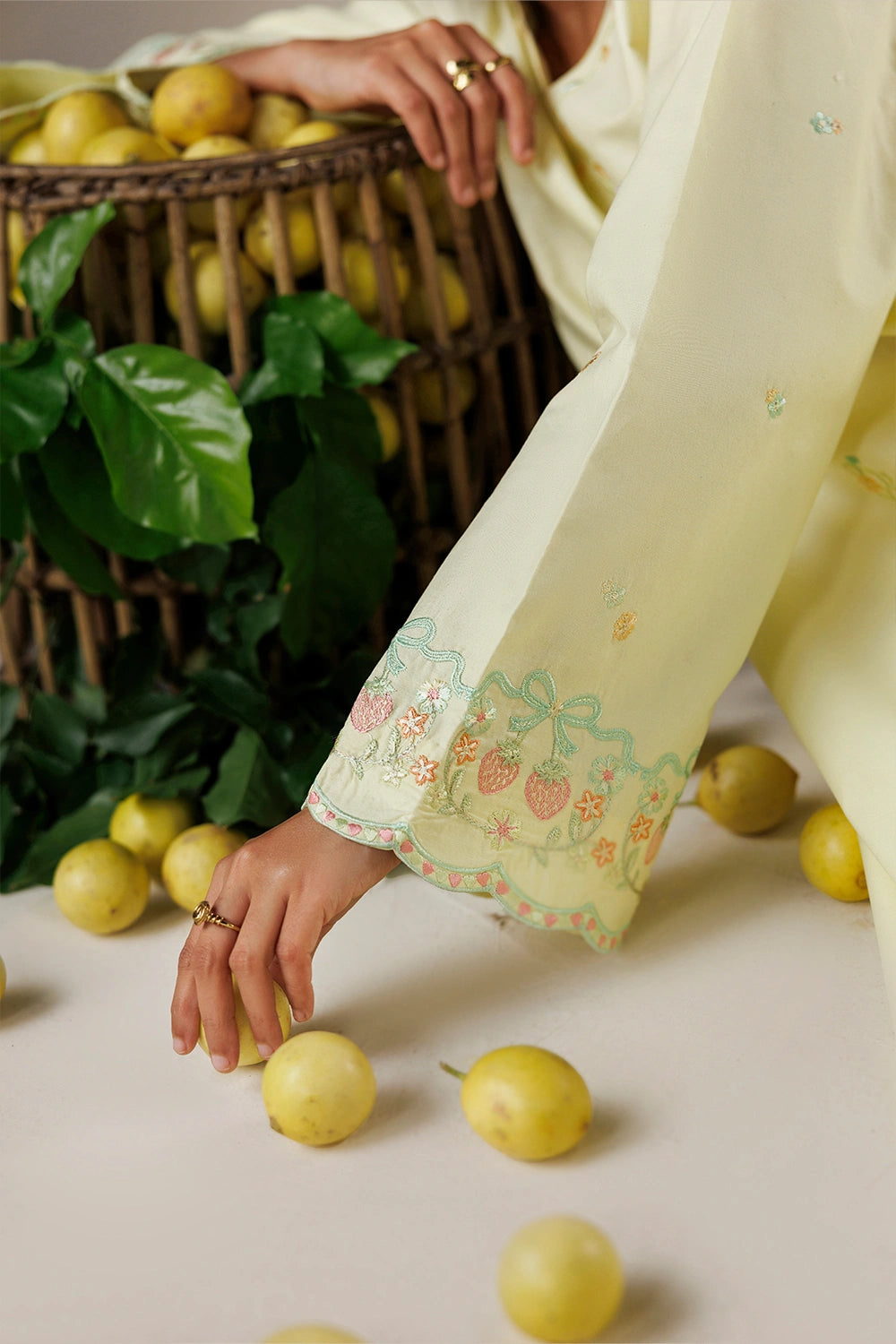 Azure | Chic Essentials | Sweet Citrus - Casual Dress - available at Maria Faisal in UK and USA.