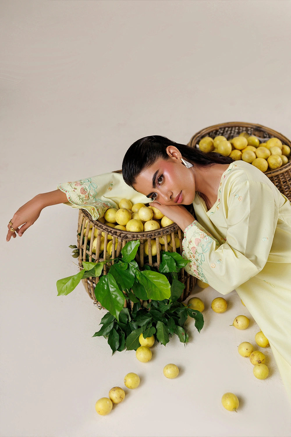 Azure | Chic Essentials | Sweet Citrus - Casual Dress - available at Maria Faisal in UK and USA.