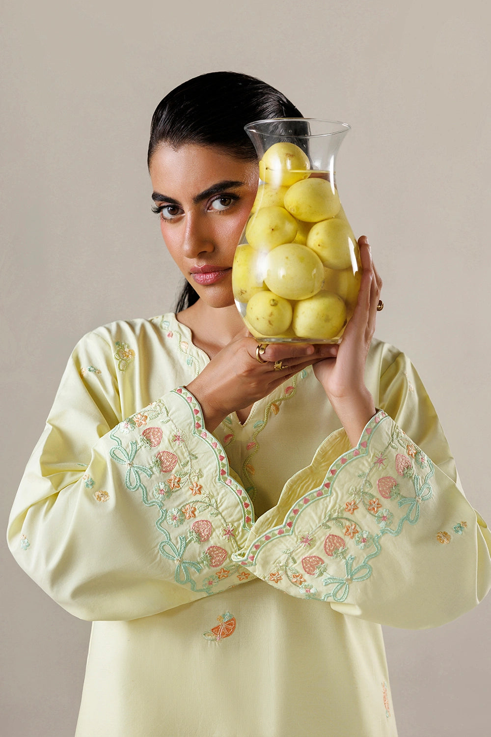 Azure | Chic Essentials | Sweet Citrus - Casual Dress - available at Maria Faisal in UK and USA.