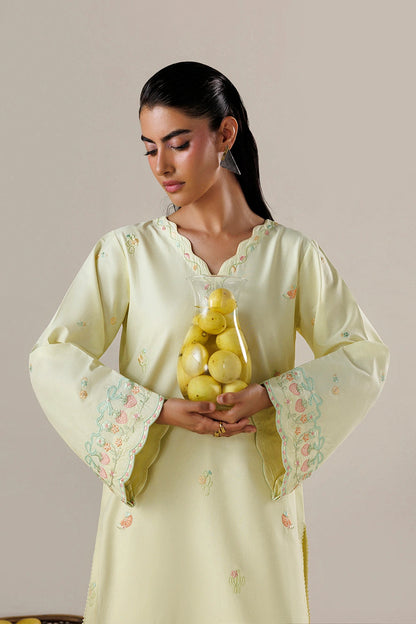 Azure | Chic Essentials | Sweet Citrus - Casual Dress - available at Maria Faisal in UK and USA.