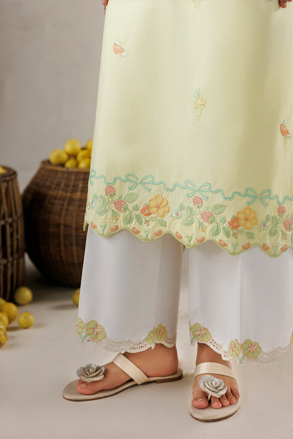 Azure | Chic Essentials | Sweet Citrus - Casual Dress - available at Maria Faisal in UK and USA.