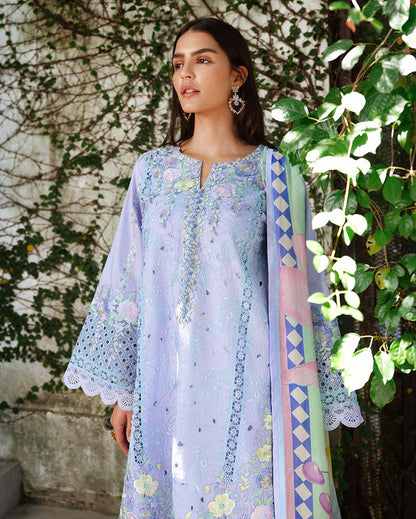 Mushq | Amoi Luxury Lawn | Sweet Confession - Luxury Dress - available at Maria Faisal in UK and USA.