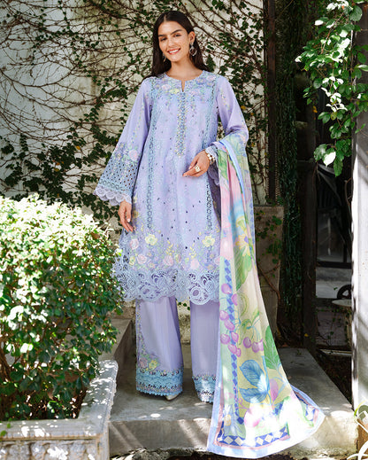 Mushq | Amoi Luxury Lawn | Sweet Confession - Luxury Dress - available at Maria Faisal in UK and USA.