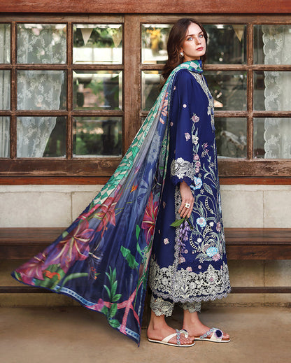 Mushq | The Secret Garden Lawn | Sylphae - Luxury Dress - available at Maria Faisal in UK and USA.