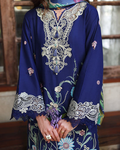 Mushq | The Secret Garden Lawn | Sylphae - Luxury Dress - available at Maria Faisal in UK and USA.