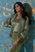Wardha Saleem | Luxury Pret Fusion Wear | CHANTAL - JACKET SET (3 PC) - Ladies Clothes 