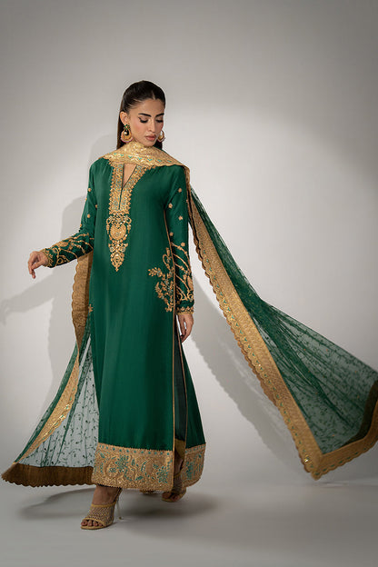 Mina Hassan | Winter 25 | Miraal - Casual Dress - available at Maria Faisal in UK and USA.