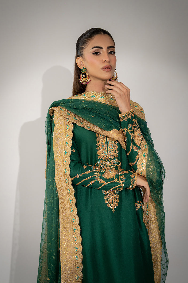 Mina Hassan | Winter 25 | Miraal - Casual Dress - available at Maria Faisal in UK and USA.