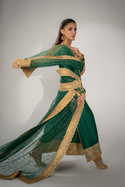 Mina Hassan | Winter 25 | Miraal - Casual Dress - available at Maria Faisal in UK and USA.