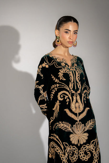 Mina Hassan | Winter 25 | Izma - Casual Dress - available at Maria Faisal in UK and USA.