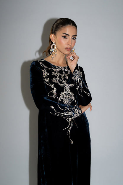 Mina Hassan | Winter 25 | Muskan - Casual Dress - available at Maria Faisal in UK and USA.