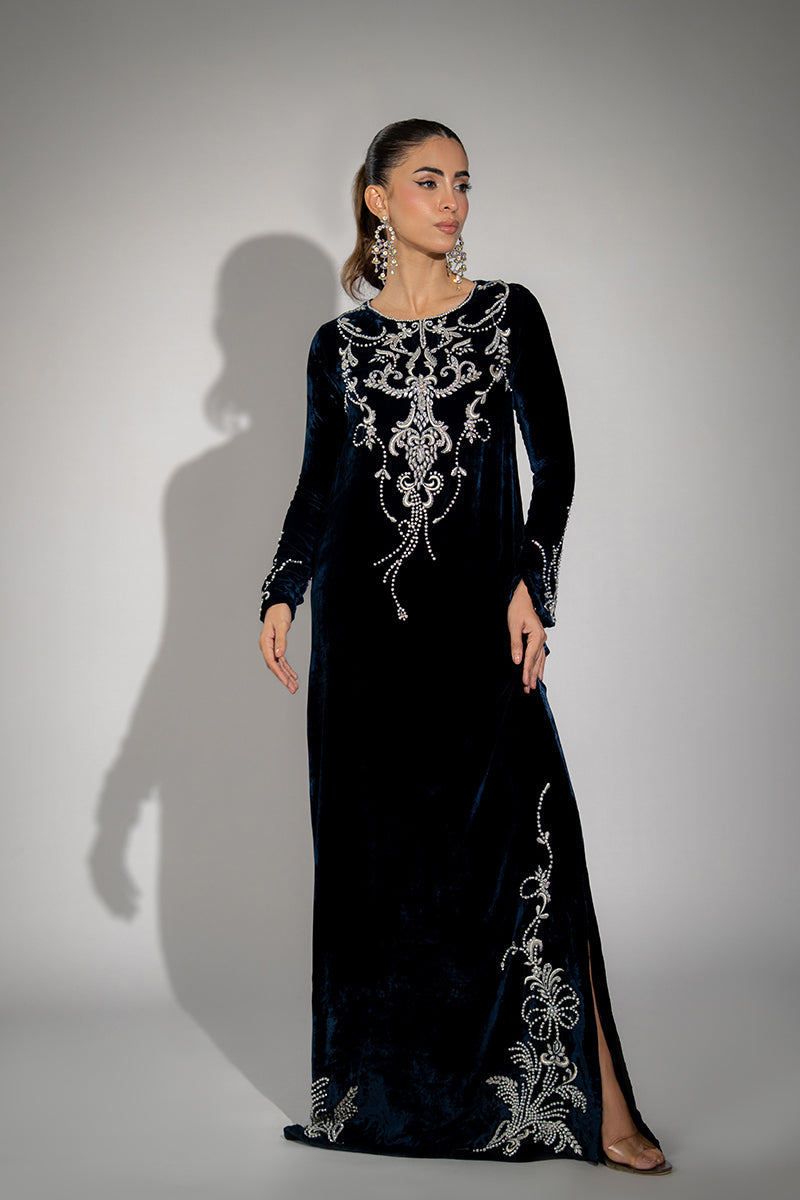 Mina Hassan | Winter 25 | Muskan - Casual Dress - available at Maria Faisal in UK and USA.