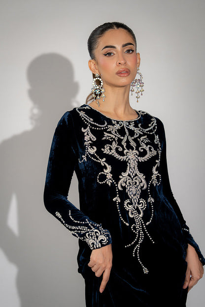 Mina Hassan | Winter 25 | Muskan - Casual Dress - available at Maria Faisal in UK and USA.