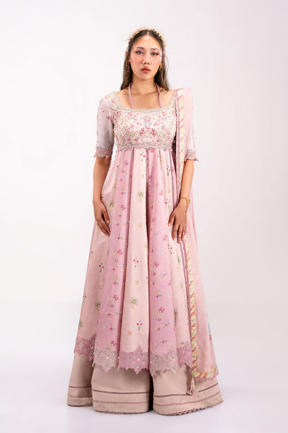 Qalamkar | Luxe Silk 26 | QSL-04 LARA - Luxury Dress - available at Maria Faisal in UK and USA.