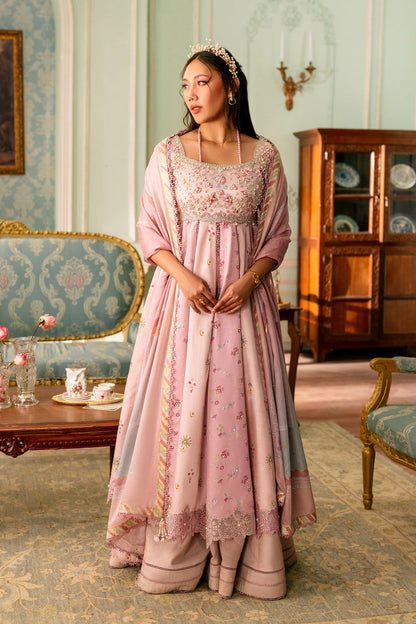 Qalamkar | Luxe Silk 26 | QSL-04 LARA - Luxury Dress - available at Maria Faisal in UK and USA.
