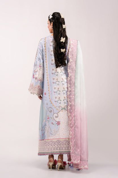 Qalamkar | Luxe Silk 26 | QSL-05 AKARI - Luxury Dress - available at Maria Faisal in UK and USA.
