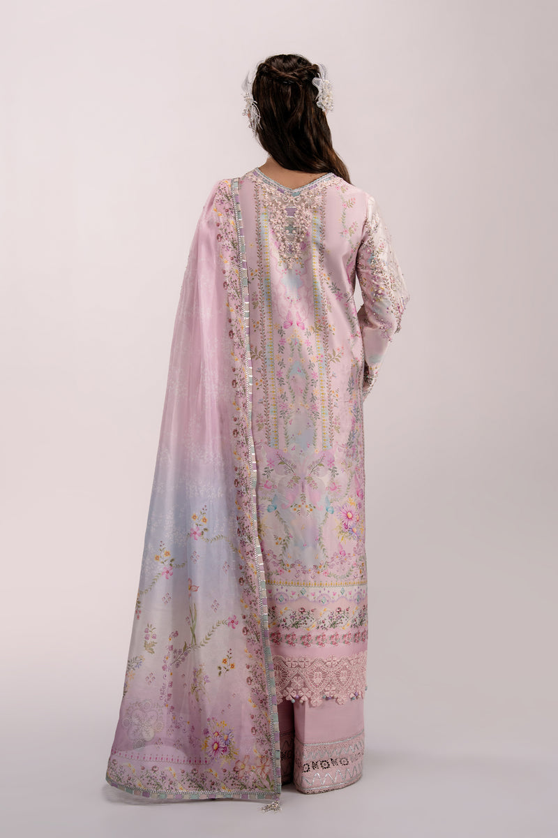 Qalamkar | Luxe Silk 26 | QSL-02 CALISTA - Luxury Dress - available at Maria Faisal in UK and USA.