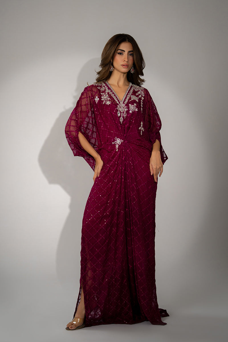 Mina Hassan | Winter 25 | Rumi - Casual Dress - available at Maria Faisal in UK and USA.