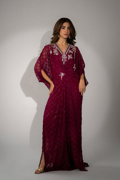 Mina Hassan | Winter 25 | Rumi - Casual Dress - available at Maria Faisal in UK and USA.