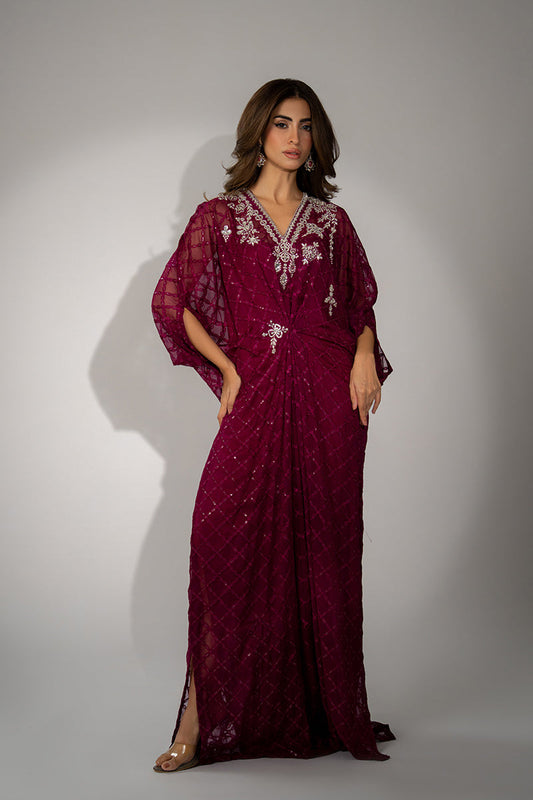Mina Hassan | Winter 25 | Rumi - Casual Dress - available at Maria Faisal in UK and USA.