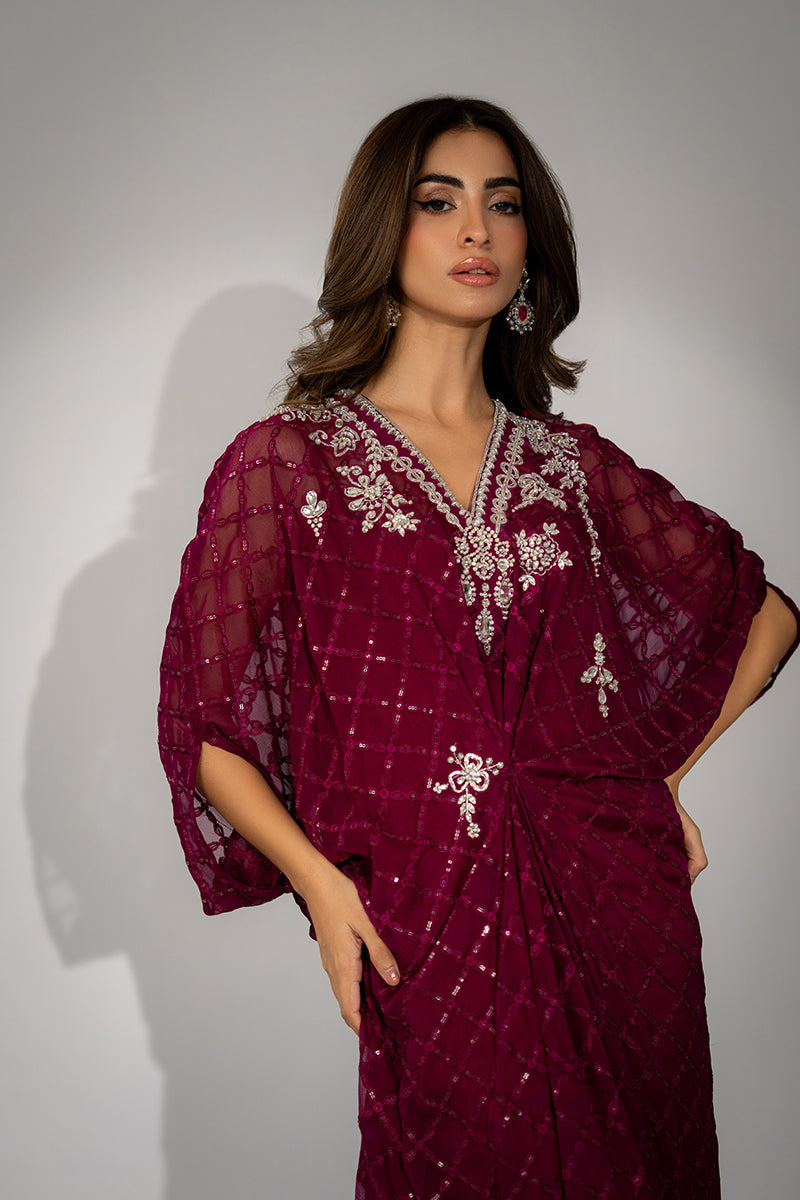 Mina Hassan | Winter 25 | Rumi - Casual Dress - available at Maria Faisal in UK and USA.