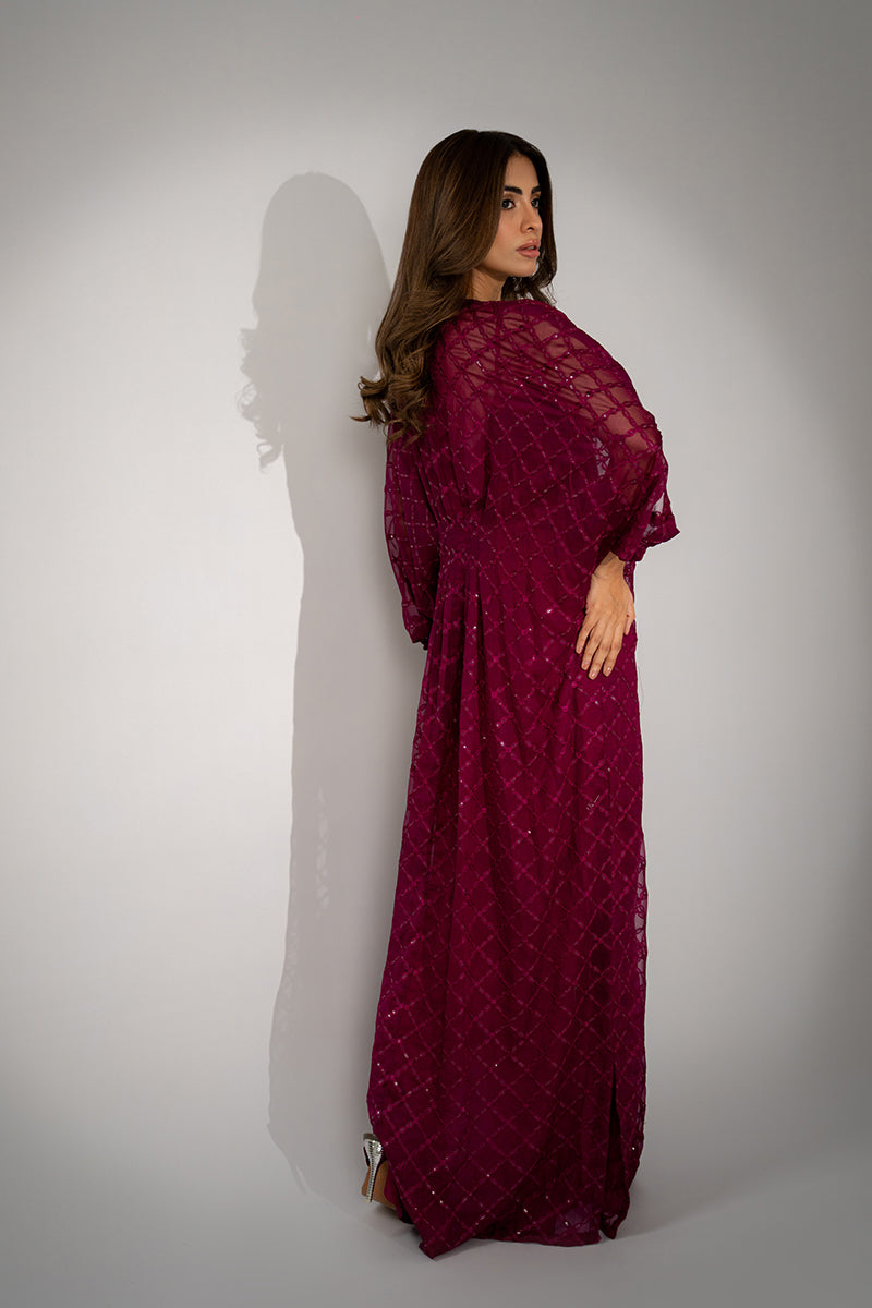 Mina Hassan | Winter 25 | Rumi - Casual Dress - available at Maria Faisal in UK and USA.