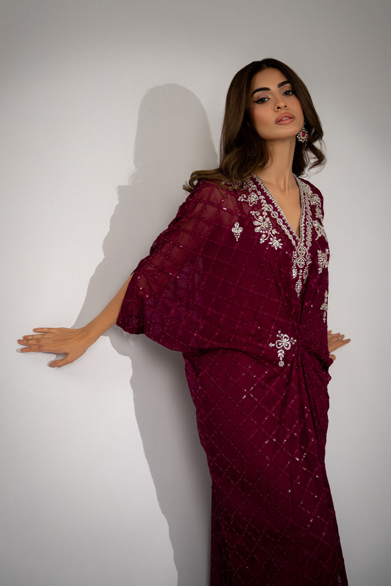 Mina Hassan | Winter 25 | Rumi - Casual Dress - available at Maria Faisal in UK and USA.