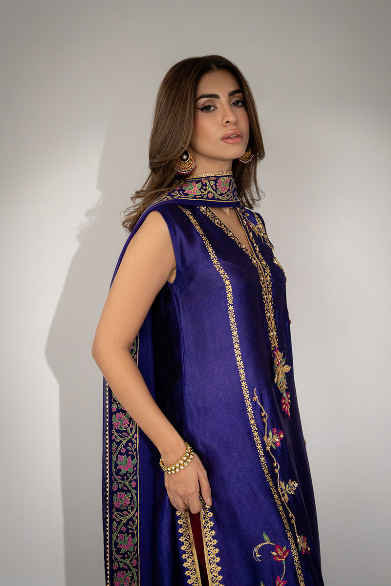 Mina Hassan | Winter 25 | Aria - Casual Dress - available at Maria Faisal in UK and USA.