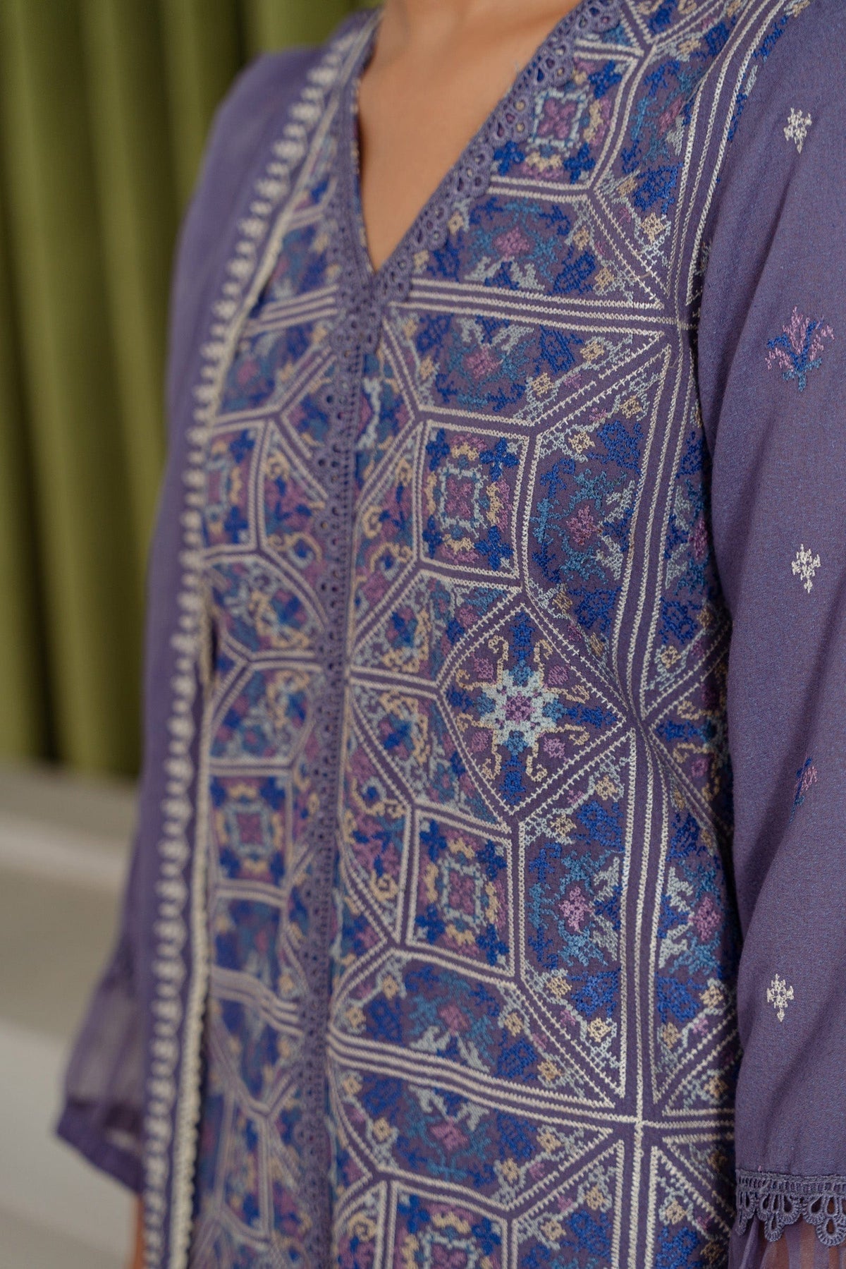 Taana Baana | Manzil Winter |  B3400A - Designer Dress with Intricate embroidery and embellishments. Shop elegent wedding dress at Maria Faisal.