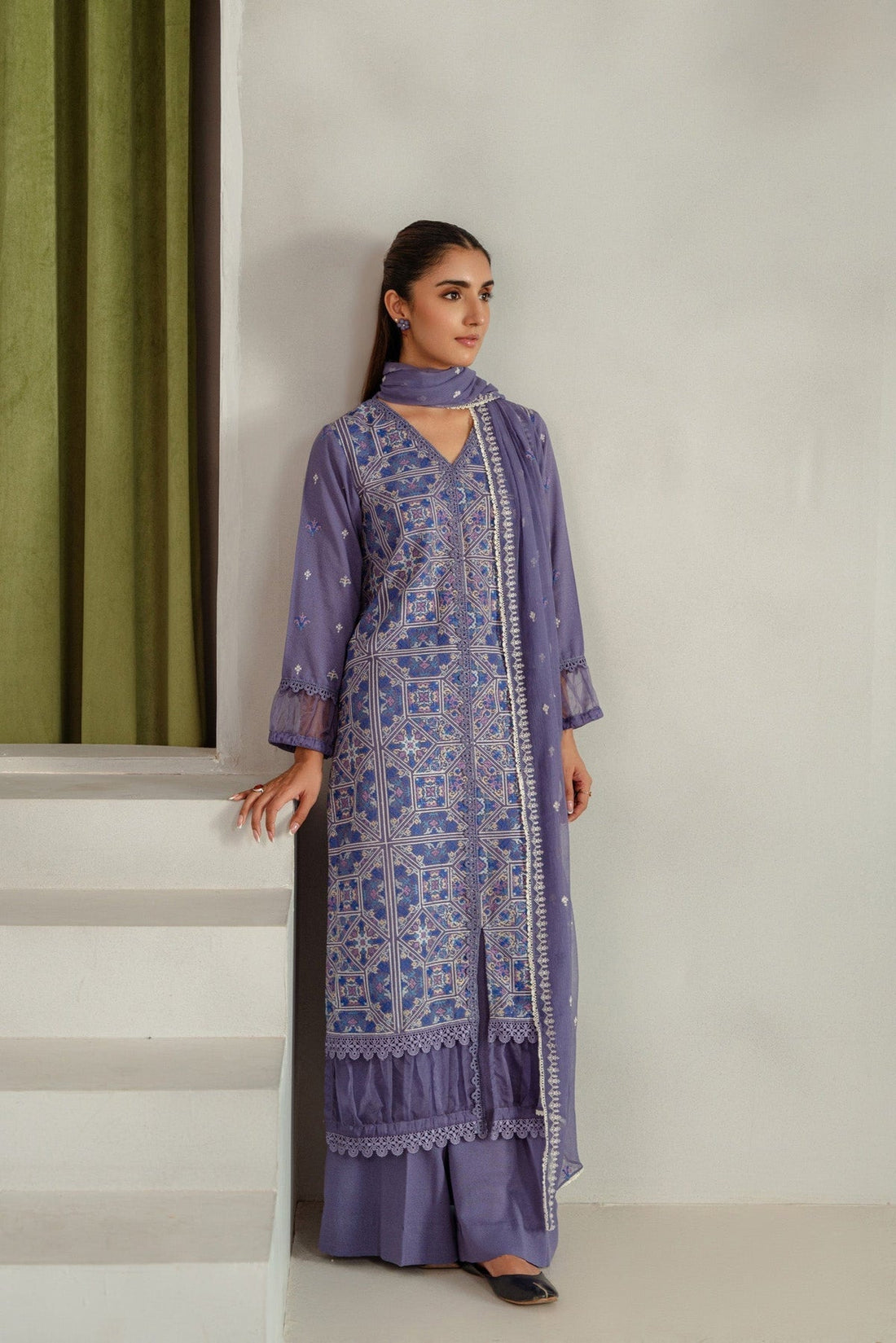 Taana Baana | Manzil Winter |  B3400A - Designer Dress with Intricate embroidery and embellishments. Shop elegent wedding dress at Maria Faisal.
