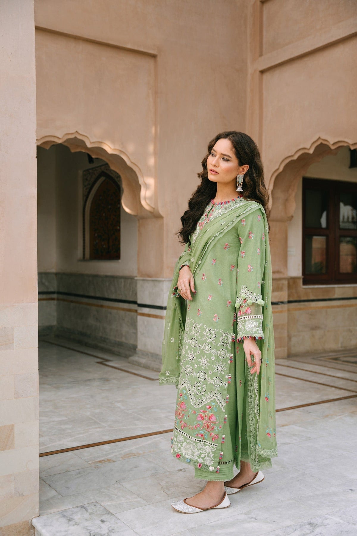 Taana Baana | Manzil Winter |  B3399 - Designer Dress with Intricate embroidery and embellishments. Shop elegent wedding dress at Maria Faisal.