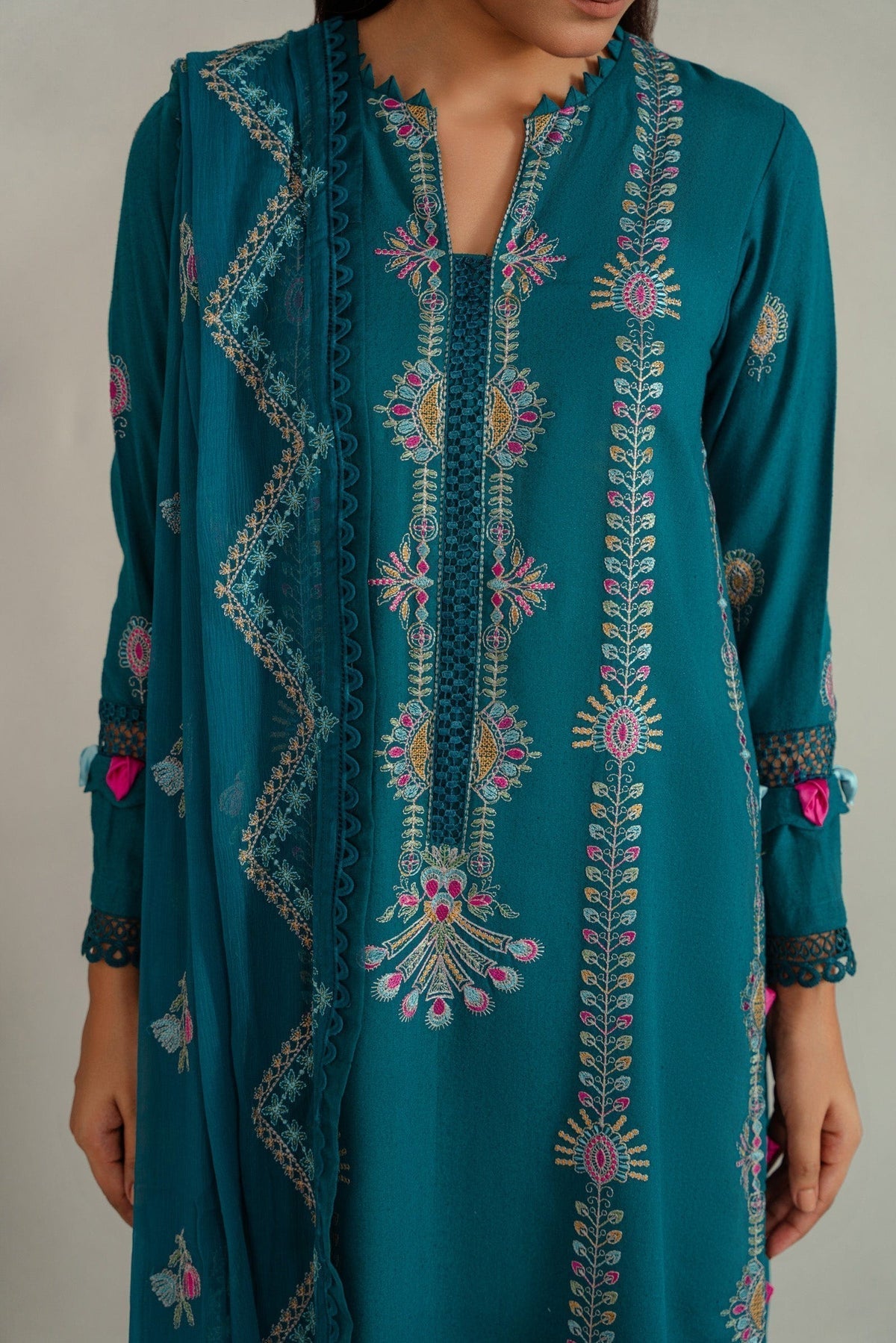 Taana Baana | Manzil Winter |  S3389B - Ladies Clothes - Maria Faisal