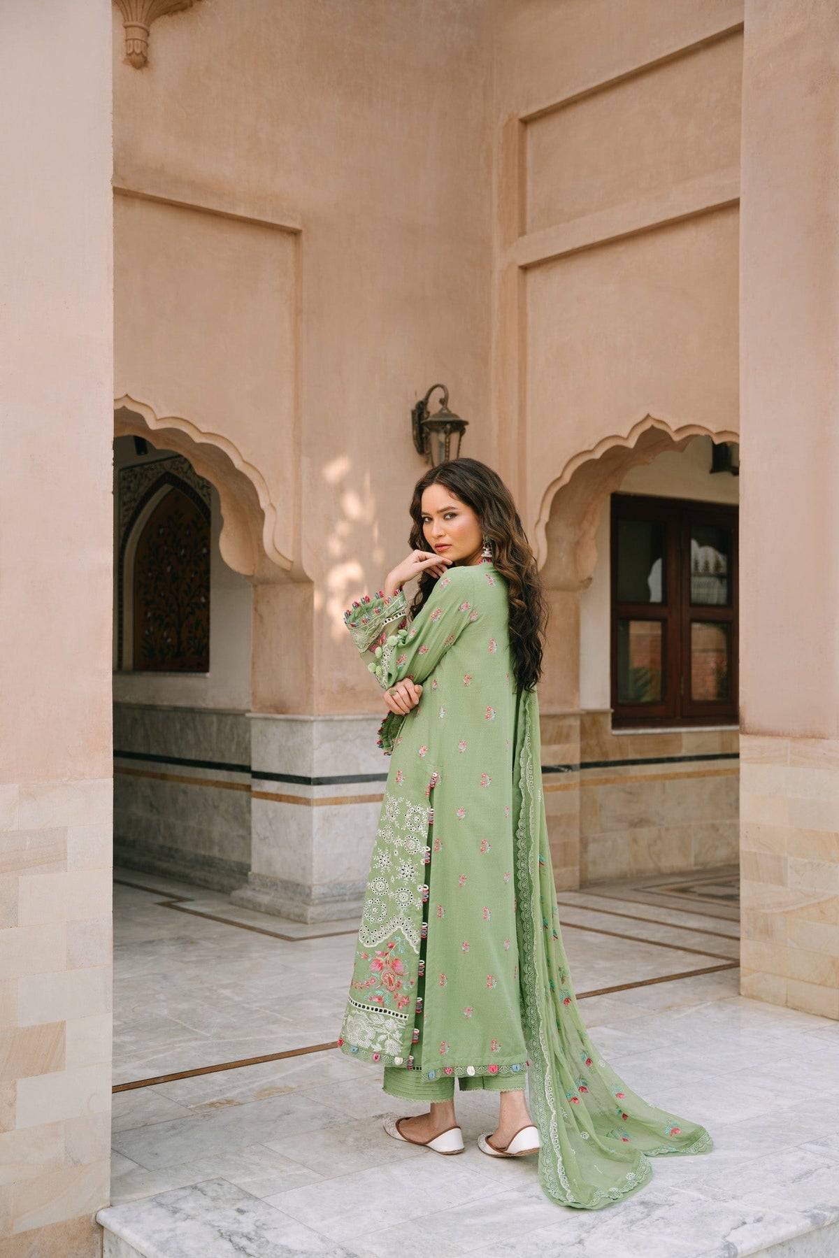 Taana Baana | Manzil Winter |  B3399 - Designer Dress with Intricate embroidery and embellishments. Shop elegent wedding dress at Maria Faisal.