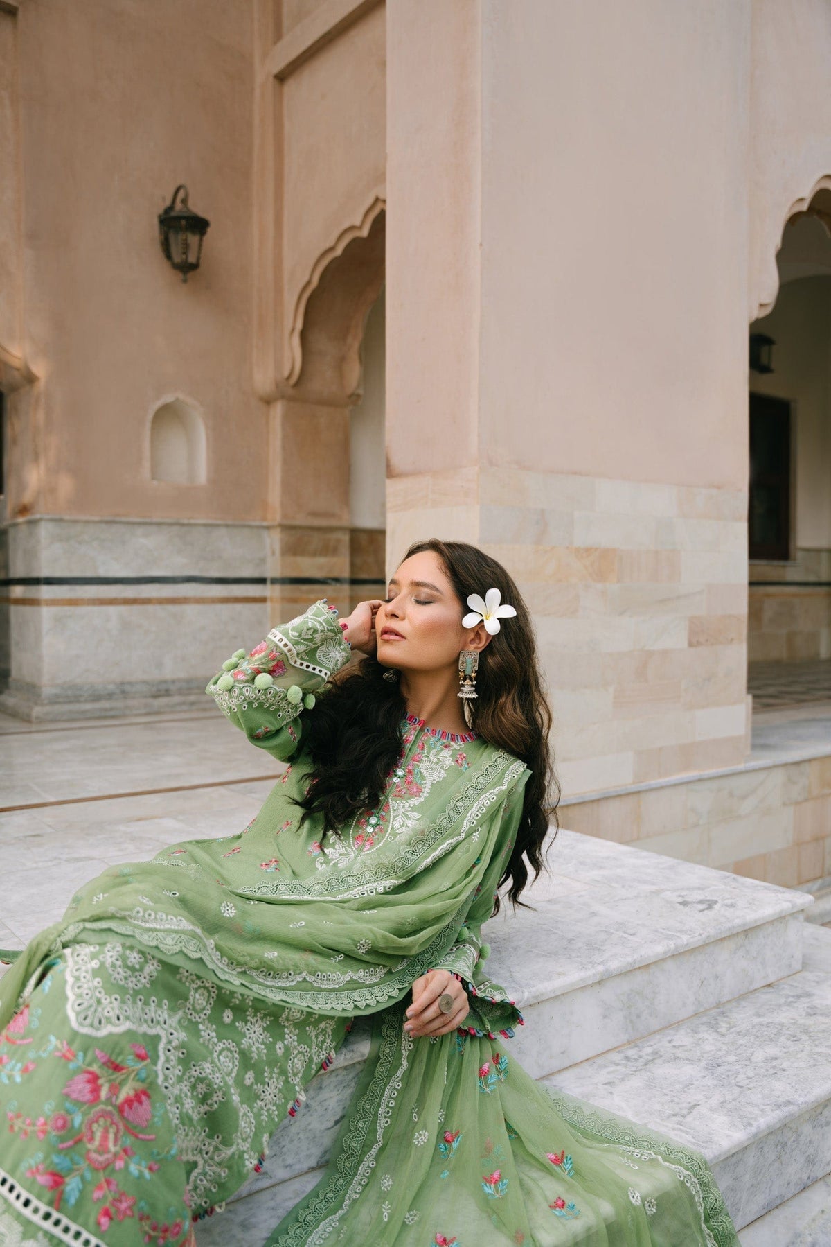 Taana Baana | Manzil Winter |  B3399 - Designer Dress with Intricate embroidery and embellishments. Shop elegent wedding dress at Maria Faisal.